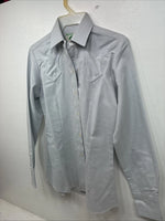 New Women Mesquite Blue Long Sleeve Button Up Size 30 KK-50
