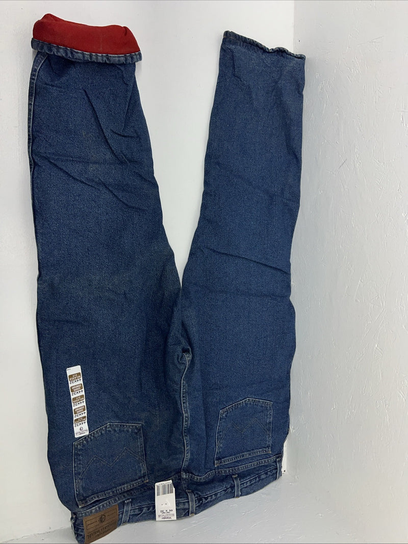 New Men’s Wrangler Rugged Wear Relaxed Fit Insulated Denim Jeans. 44x32 I-10