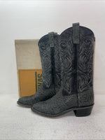 New Men’s Black Texas Brand Cowboy Boots. 6035 8.5 8 1/2 D. 3-92