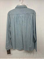 New Women’s Pointer Wear Blue Design Long Sleeve Button Up Size 10 KK-44