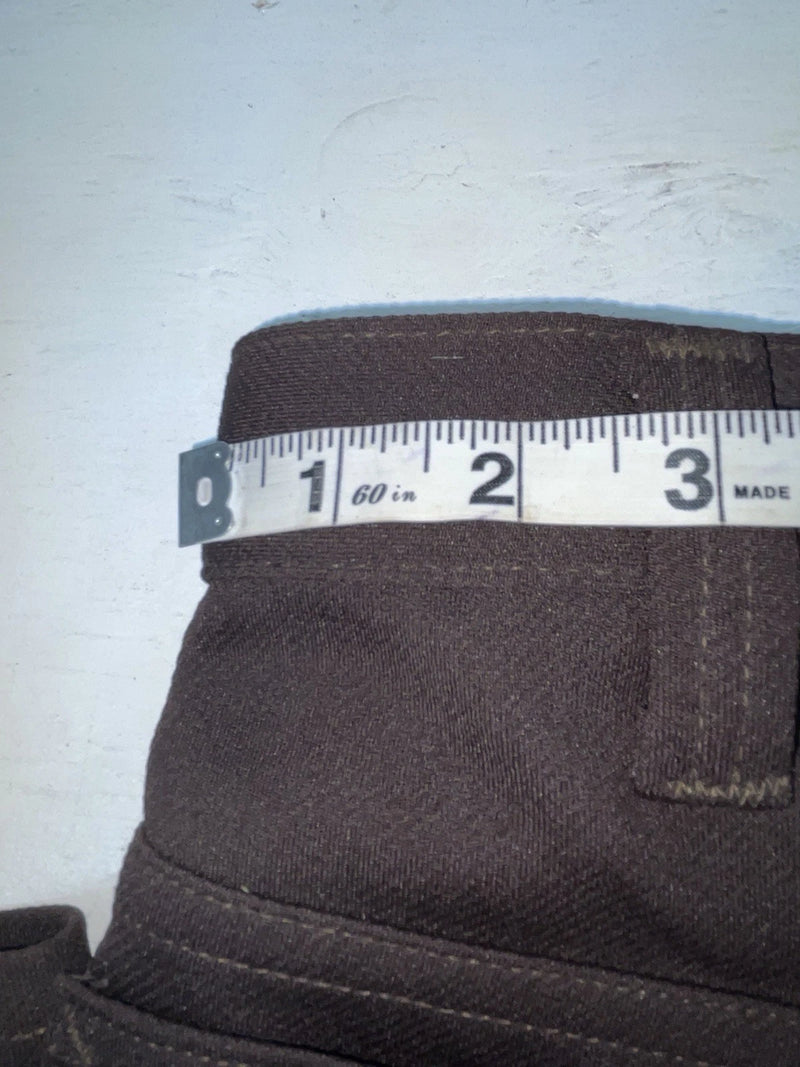 New Vintage Brown Lee Polyester Pants #2004021 ZZ-23