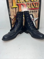 New Women’s Navy Blue Lace Up Texas Brand Cowboy Boots. 4445 5.5 5 1/2 M. 20-55