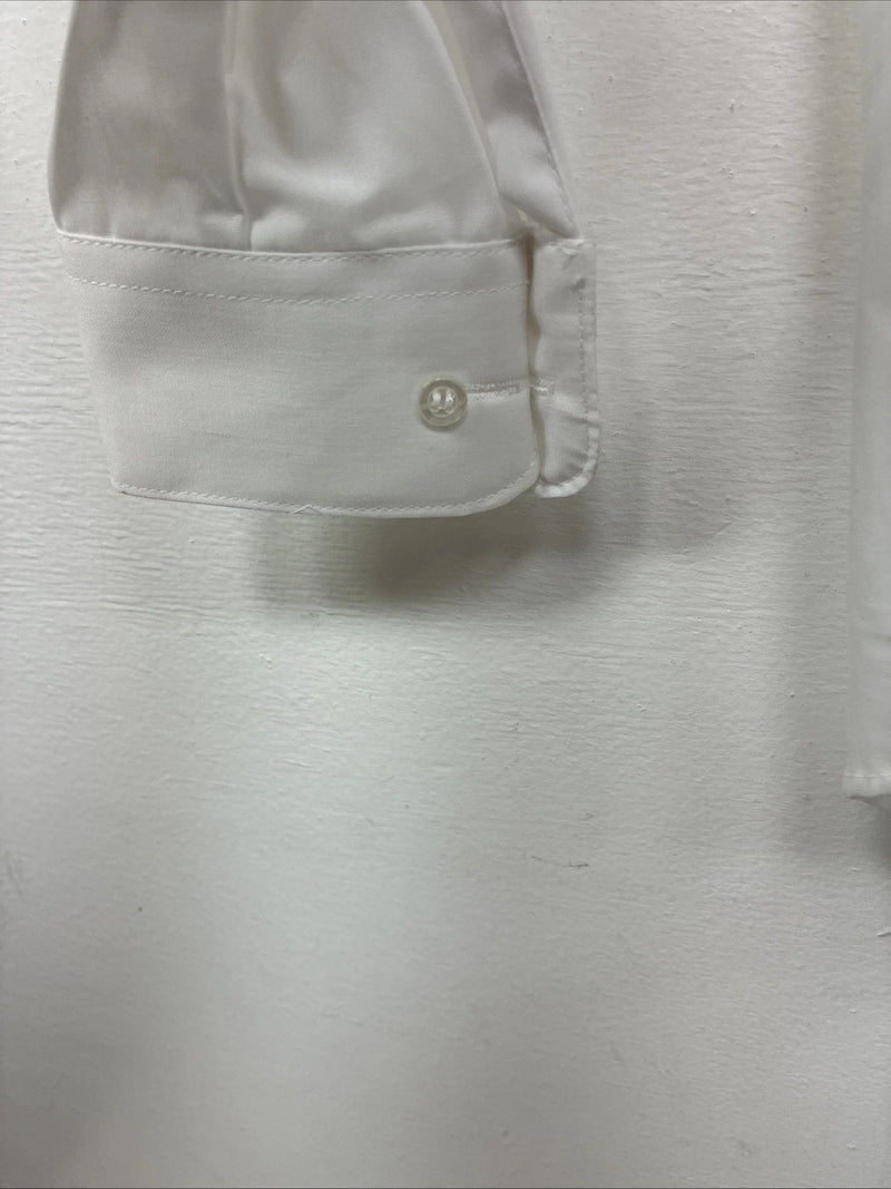 New Kids Classix White Long Sleeve Button Up English Shirt Size BS TT-27