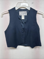 New Kids Dickson Jenkins Blue Vest Button Up Size 8 Girls TT-54