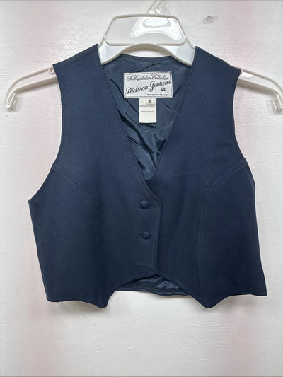 New Kids Dickson Jenkins Blue Vest Button Up Size 8 Girls TT-54