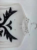 New Women’s 1849 RanchWear White Black Long Sleeve Shirt Size Large TT-75