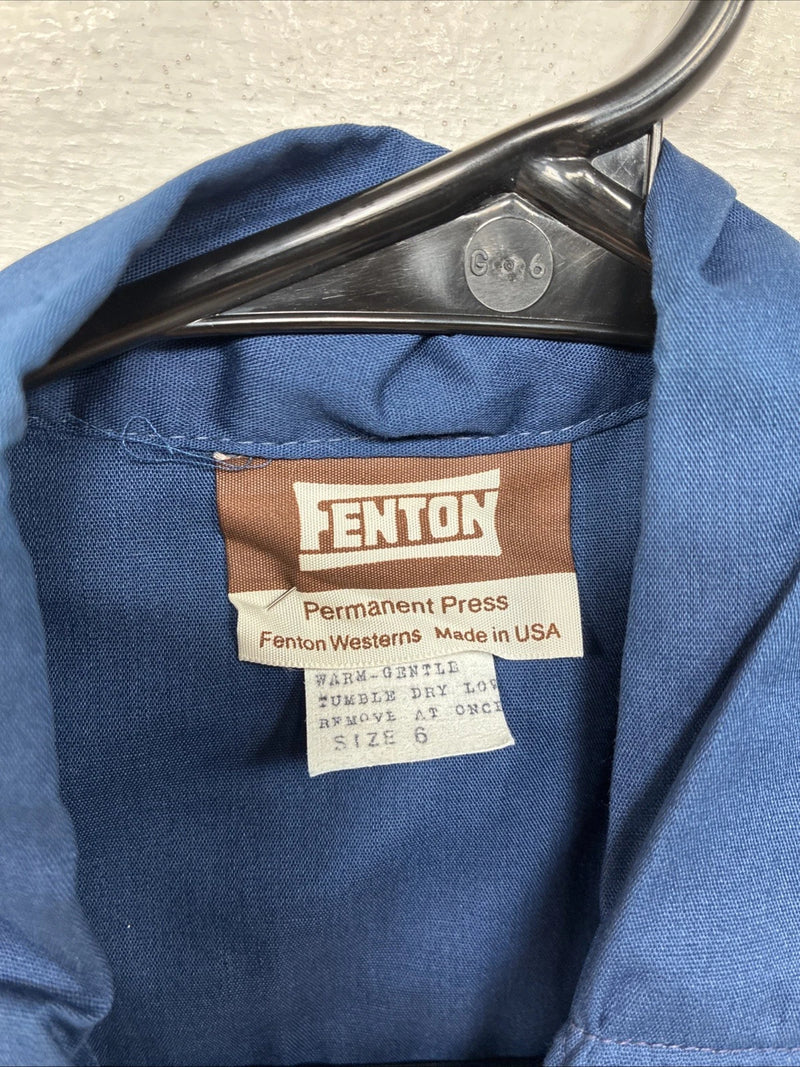 New Kids Fenton Navy Blue Long Sleeve Button Up Size 6 YY-68