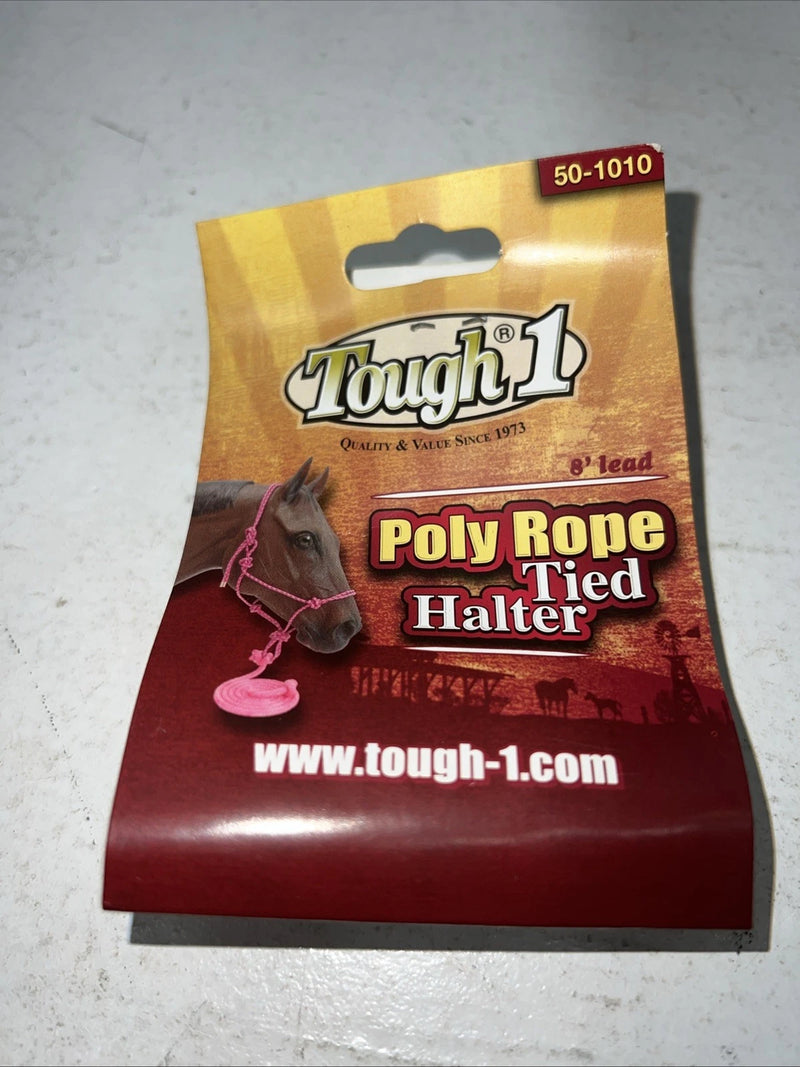 New Tough 1 Purple Poly Rope Tied Halter #50-1010 G-504
