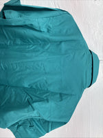 New Men’s ELY Cattleman Teal Short Sleeve Pearl Snap 16 Large X-63