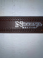 New Brown Genuine Leather Nocona Tooled And Weaved 28” Belt #2420002 NN-26