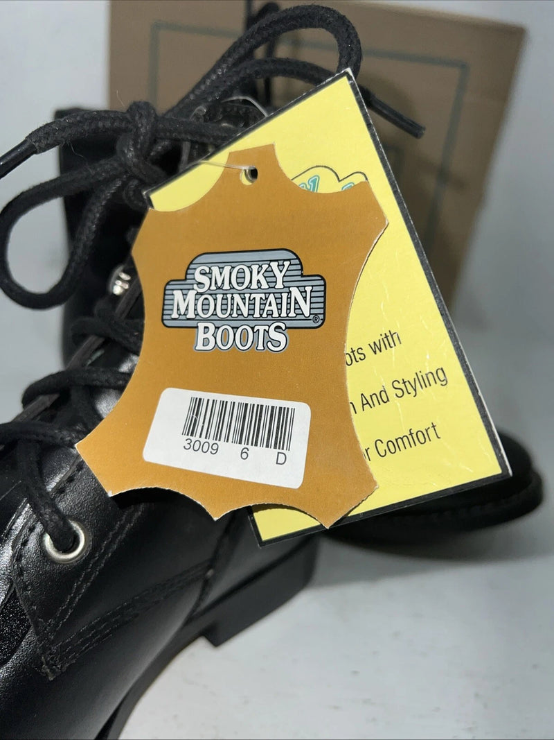 New Women’s Black Smoky Mountain Lace Up Cowboy Boots. 3009Y 6 D. 20-126