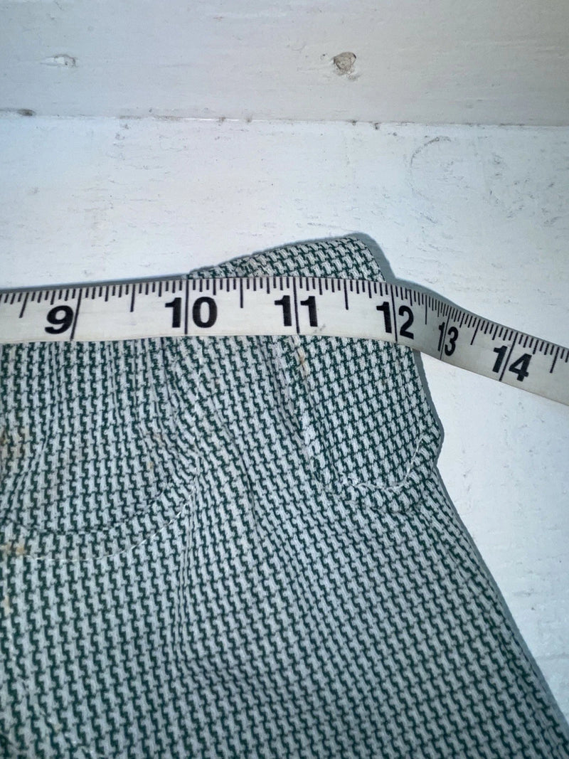 New Vintage Green Checkered Dickson Jenkins Polyester Pants #535 ZZ-63
