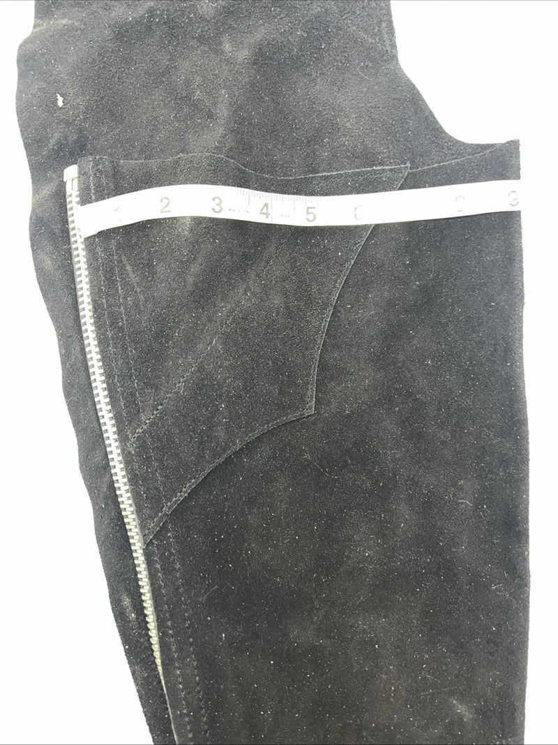 NOS Youth Black Show Chaps Adjustable Waist 42” N-34