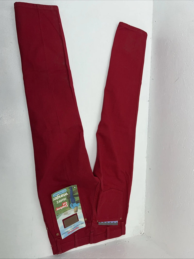 New Women’s Red Wrangler Cowboy Cut Slim Fit Denim Jeans. 9x30 N-8