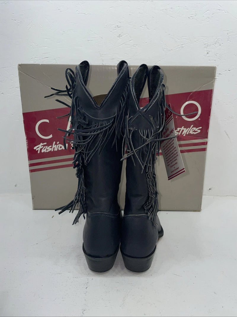 New Women’s Navy With Fridge Capezio Cowboy Boots. L 692 5 M. 2-48