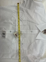 New Boys ELY Cattleman White Long Sleeve Pearl Snap size 16 CC-76