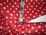 New Vintage Red Polka Dot Polyester Pants SS-67