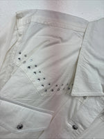New Women’s Cumberland White Gen Long Sleeve Pearl Snap 1XL GG-88
