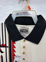 New Men’s Cumberland Multiple Color Western Design Short Sleeve Polo Medium K-52