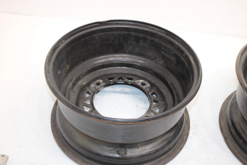 2001 Polaris Sportsman 500 Oem Front Wheel Rim Pair 12x6 1520269-067 AP81