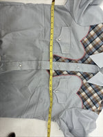 New Women’s Champion Western Gray Long Sleeve Pearl Snap 15.5 TT-1