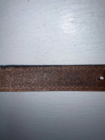 New Brown Genuine Leather Double S Weaved 28” Belt #3219248 NN-11