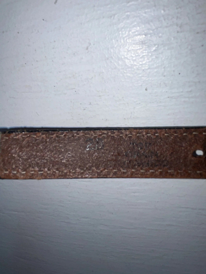 New Brown Genuine Leather Double S Weaved 28” Belt #3219248 NN-11