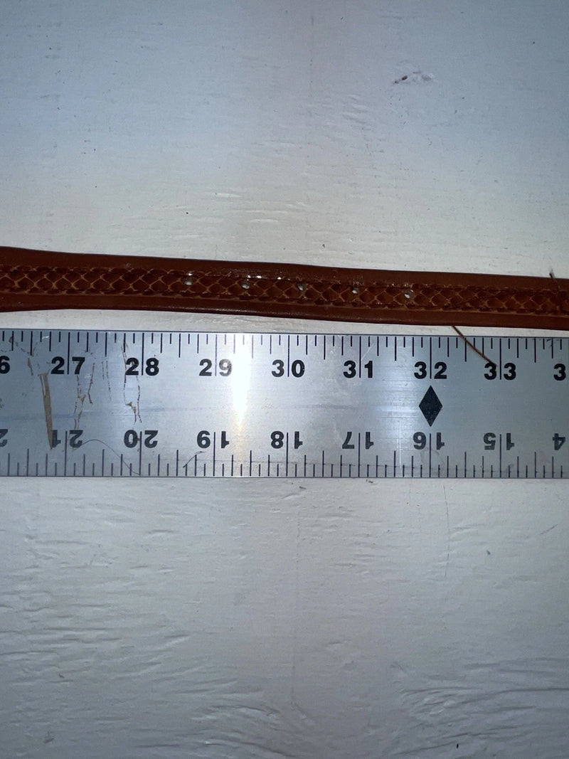 New Brown Genuine Leather Tex Tan Weaved 30” Belt #02/4564 JJ-121