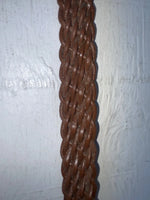 New Brown Genuine Leather Braided 28” Belt #02/4710 NN-17