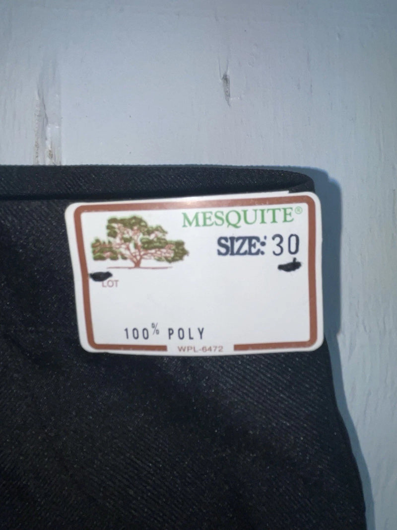 New Vintage Black Mesquite Polyester Pants OO-81