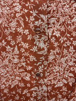 New Women’s Panhandle Slim Orange Long Sleeve Pearl Snap size 32 MM-2