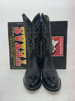 New Men’s Black Texas Brand Cowboy Boots. 7800 8.5 8 1/2 D. 4-116