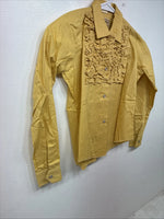 New Kids Karman Yellow Designed Long Sleeve Pearl Snap Size 10 YY-56