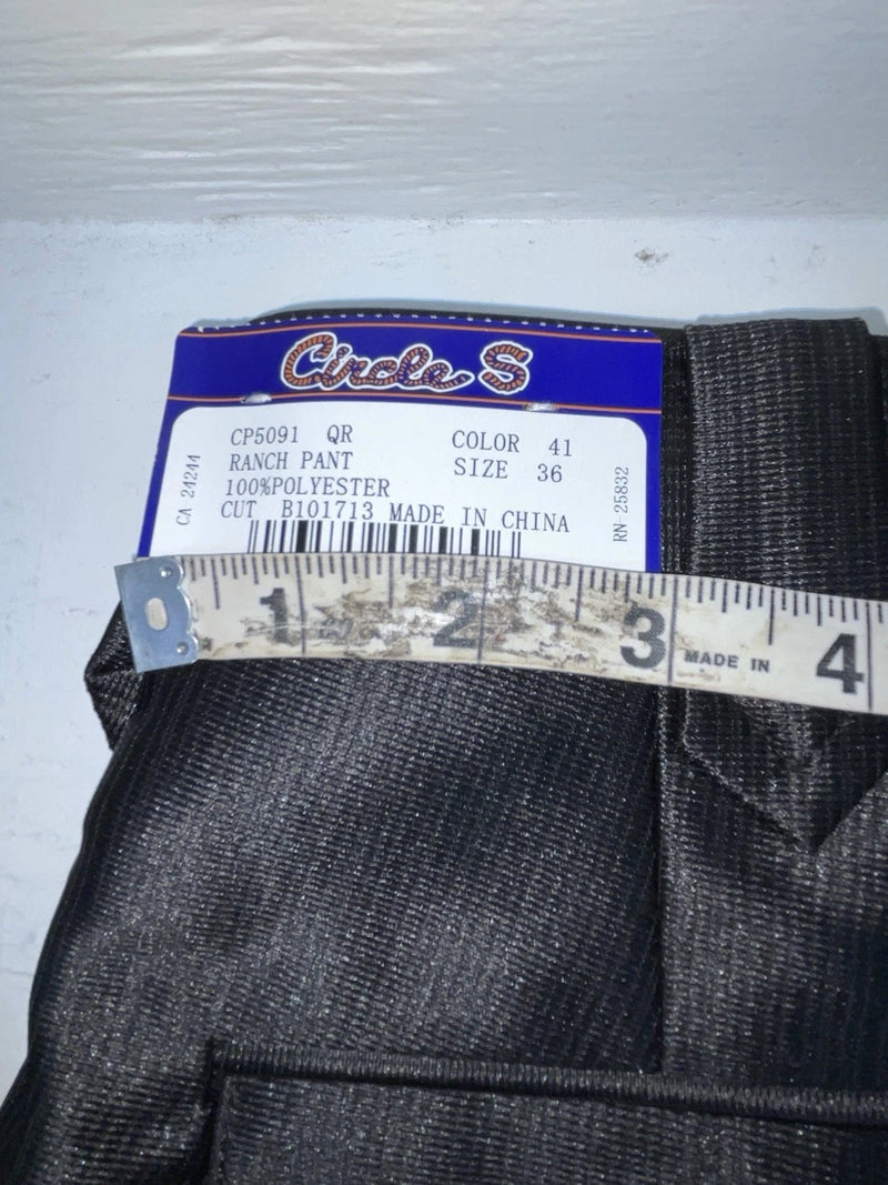 New Vintage Black Circle S Polyester Pants #CP5091 SS-14