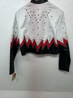  New Women’s 1849 Authentic Ranchwear Red White Show Short Jacket Large H-610