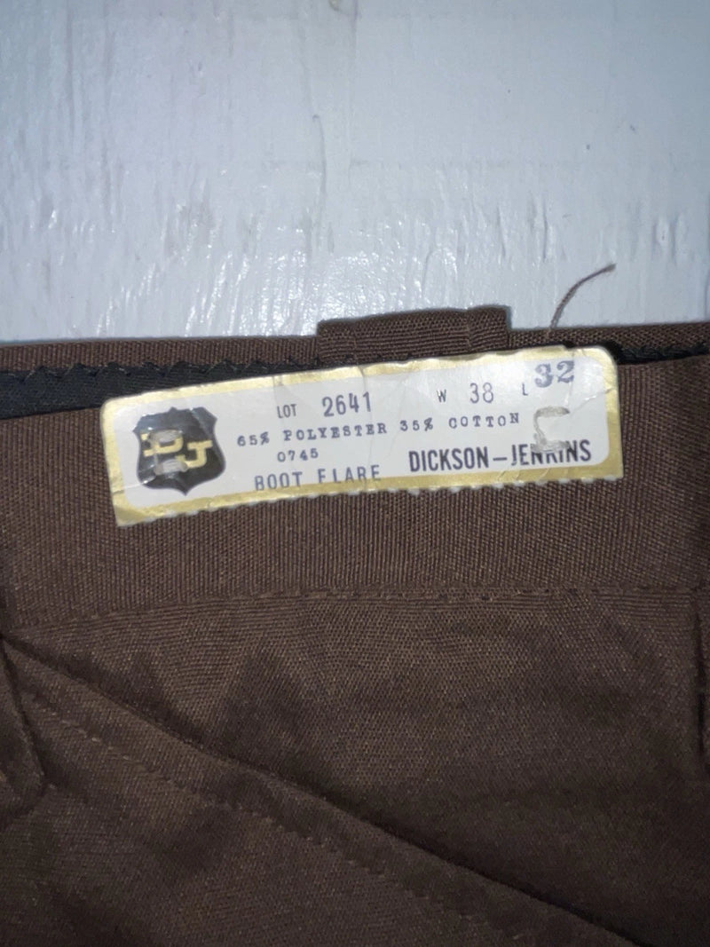New Vintage Brown Dickson Jenkins Polyester Pants #2641 XX-71