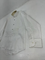 New Children’s White Classic Long Sleeve English Riding Shirt. Small G-51