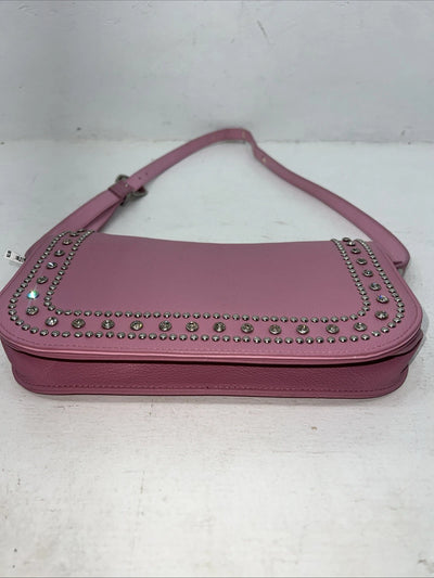 New Double S Pink Bling Beaded Purse #N7445030 EE-4