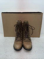 New Women’s Brown Lace Up Texas Brand Cowboy Boots. 4474 5 M. 2-167