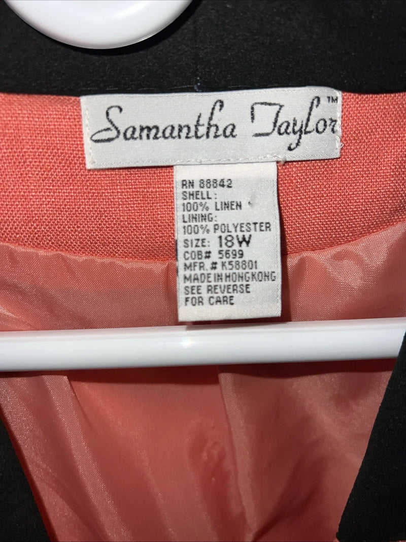 New Women’s Samantha Taylor Pink Blazer 18W #5699 UU-25
