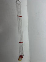 New Tough 1 White Red Western Mohair Cord Girth 46” #59-1246 BB-21