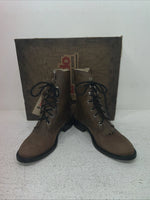 New Kids Brown Lace Up Laredo Cowboy Boots. 2005 1 M. 23-92