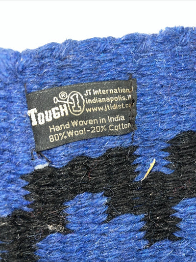 New Tough 1 Blue Super Wool Saddle Pad Blanket 34x36 #35-8050 Pad-31