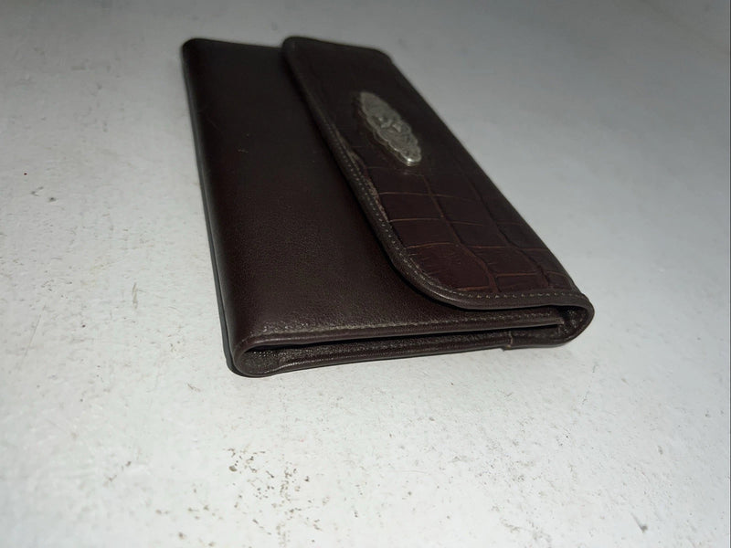New M&F Brown Leather Women’s Wallet #0638802 P-506