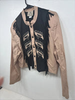 New Women’s 1849 RanchWear Western Fringe Long Sleev Button Up XL TT-38