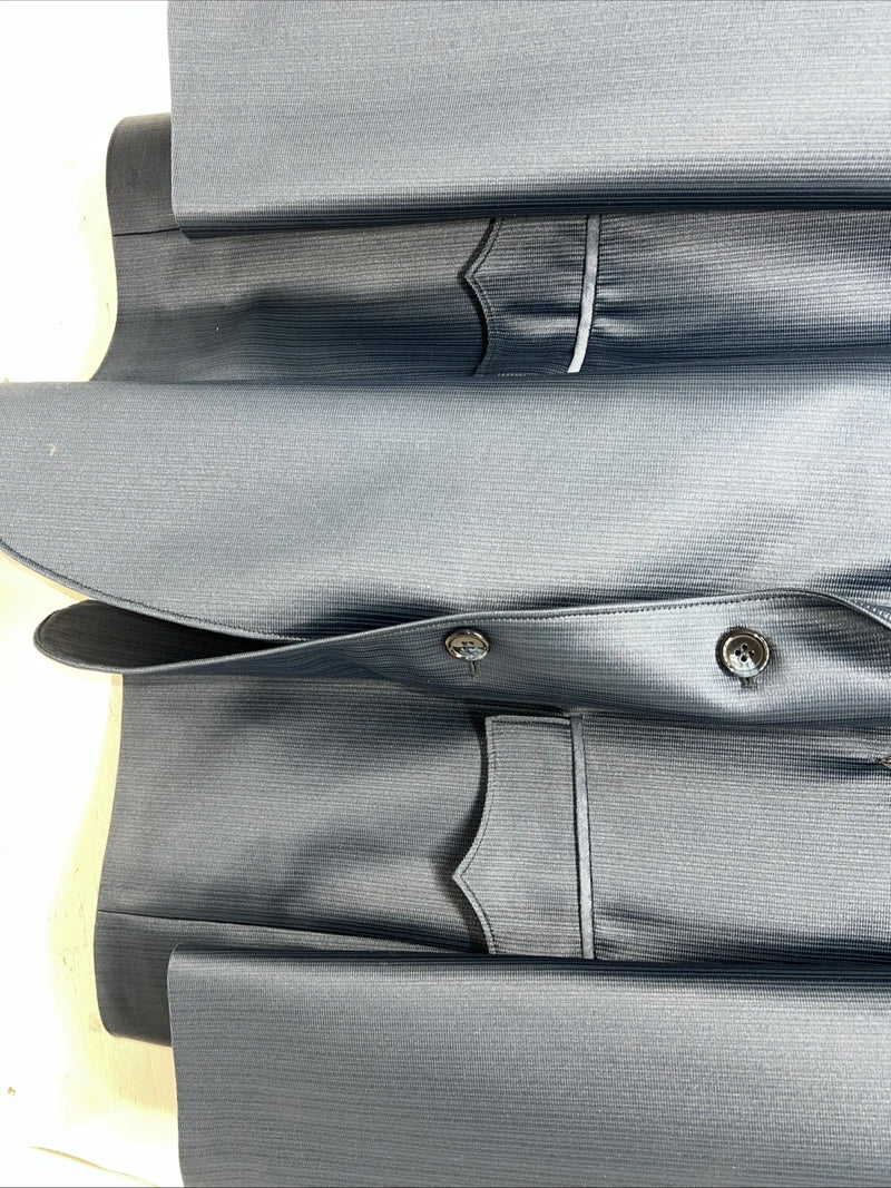 New Men’s Circle S Blue Suit Jacket 52L #24244 Y-610