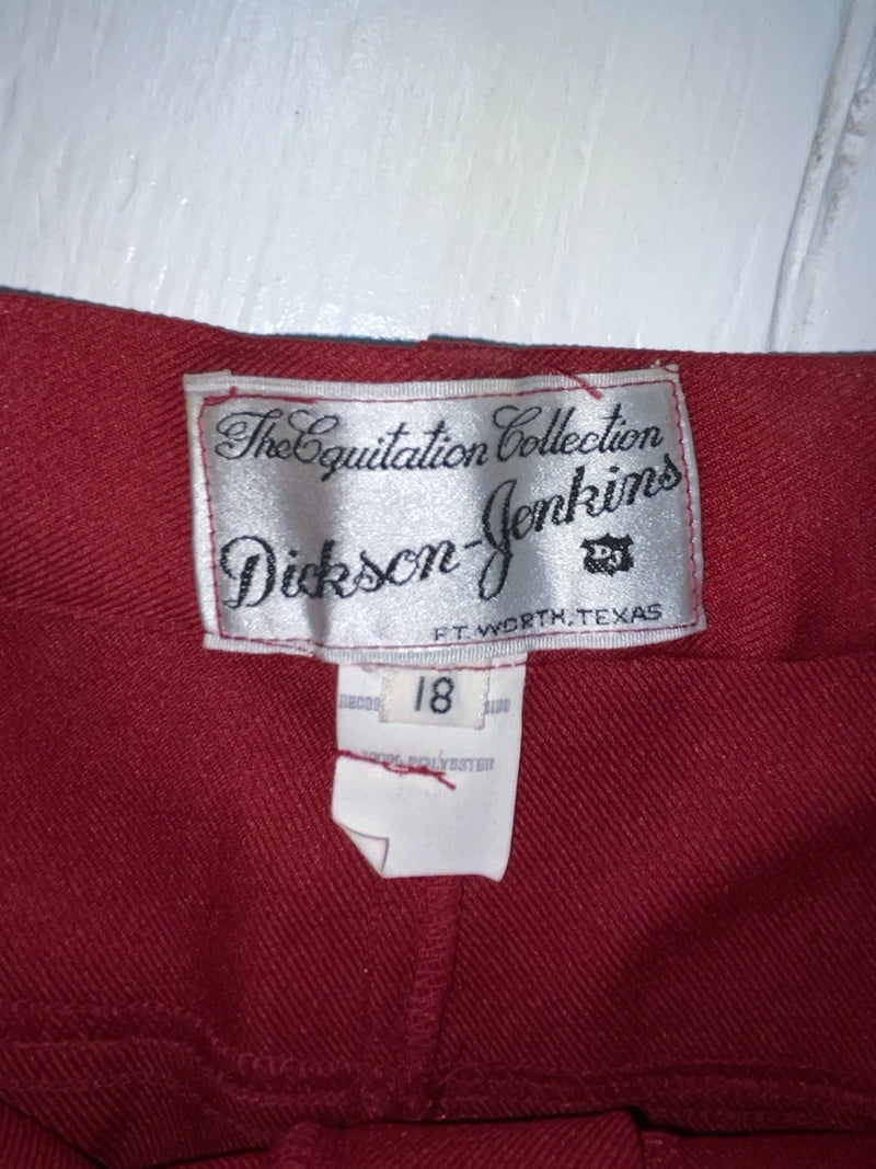 New Vintage Red Dickson Jenkins Polyester Pants 3A-13