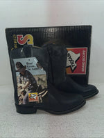 New Youth Navy Texas Brand Cowboy Boots. 3207 3 D. 22-12