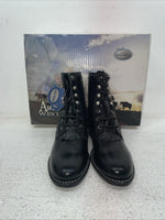 New Youth Black Lace Up Old West Cowboy Boots. 5110 3. 22-24