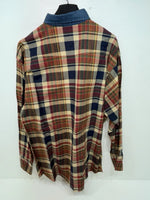 New Men’s Colored Plaid Panhandle Slim Long Sleeve Button Up Shirt L 3B-119